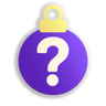 Adventrivia logo - a purple christmas bauble containing a bold white question mark